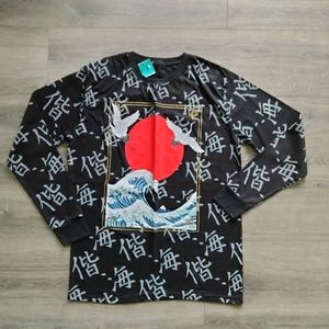 Launder NWT Men's Black Long Sleeve Shirt Size M